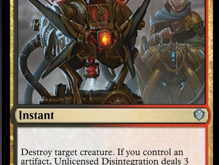 Unlicensed Disintegration [Starter Commander Decks] For Cheap