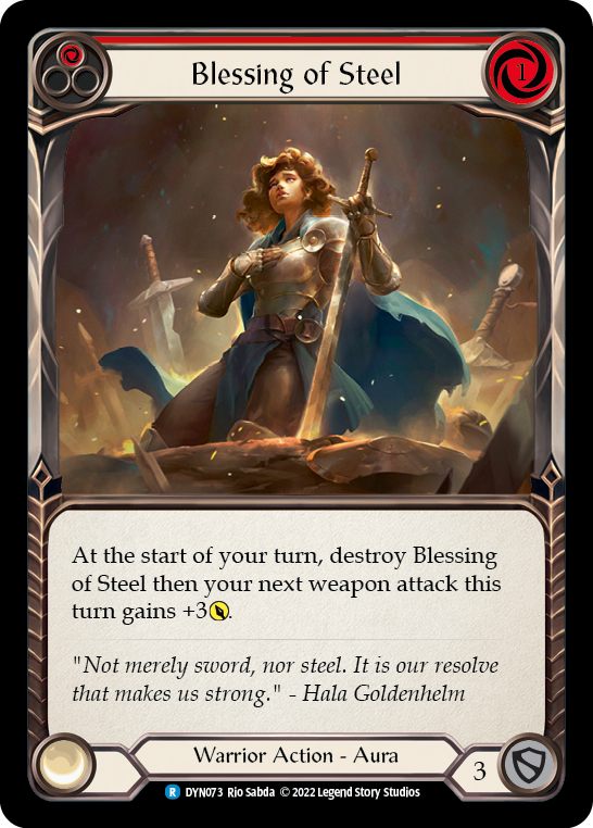 Blessing of Steel (Red) [DYN073] (Dynasty) Discount