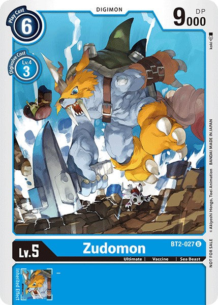 Zudomon [BT2-027] (Official Tournament Pack Vol.3) [Release Special Booster Promos] Discount