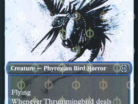 Thrummingbird (Showcase Ichor Step-and-Compleat Foil) [Phyrexia: All Will Be One] Hot on Sale