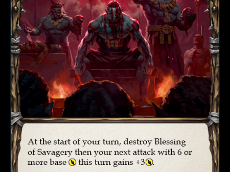 Blessing of Savagery (Red) [DYN013] (Dynasty)  Rainbow Foil Online Sale