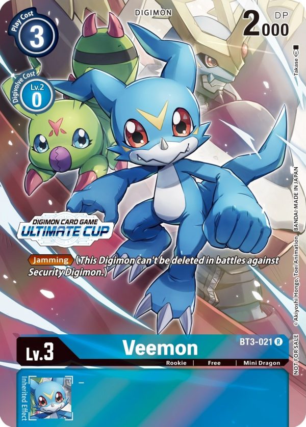 Veemon [BT3-021] (April Ultimate Cup 2022) [Release Special Booster Promos] Supply