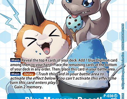 Blue Memory Boost! [P-036] (Box Promotion Pack - Next Adventure) [Promotional Cards] Online now