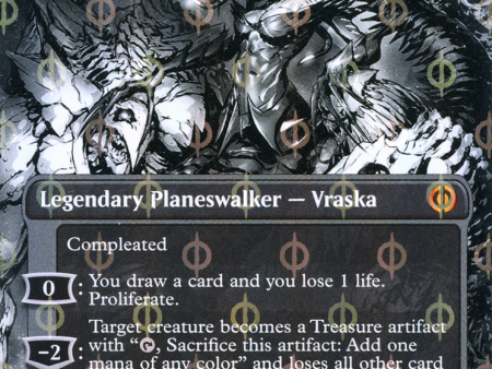 Vraska, Betrayal s Sting (Borderless Manga Step-and-Compleat Foil) [Phyrexia: All Will Be One] Online Sale