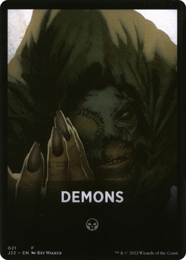 Demons Theme Card [Jumpstart 2022 Front Cards] For Cheap