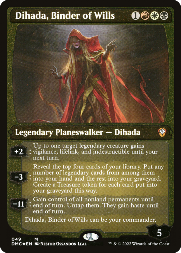 Dihada, Binder of Wills (Showcase Display Commander) [Dominaria United Commander] For Sale