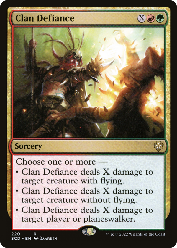 Clan Defiance [Starter Commander Decks] Online